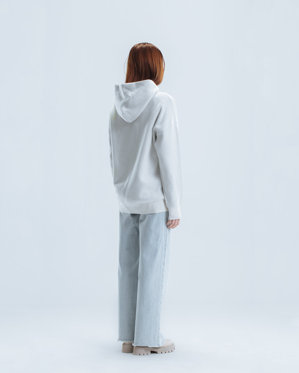 Knitted Hoodie - White