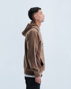 Knitted Hoodie - Brown