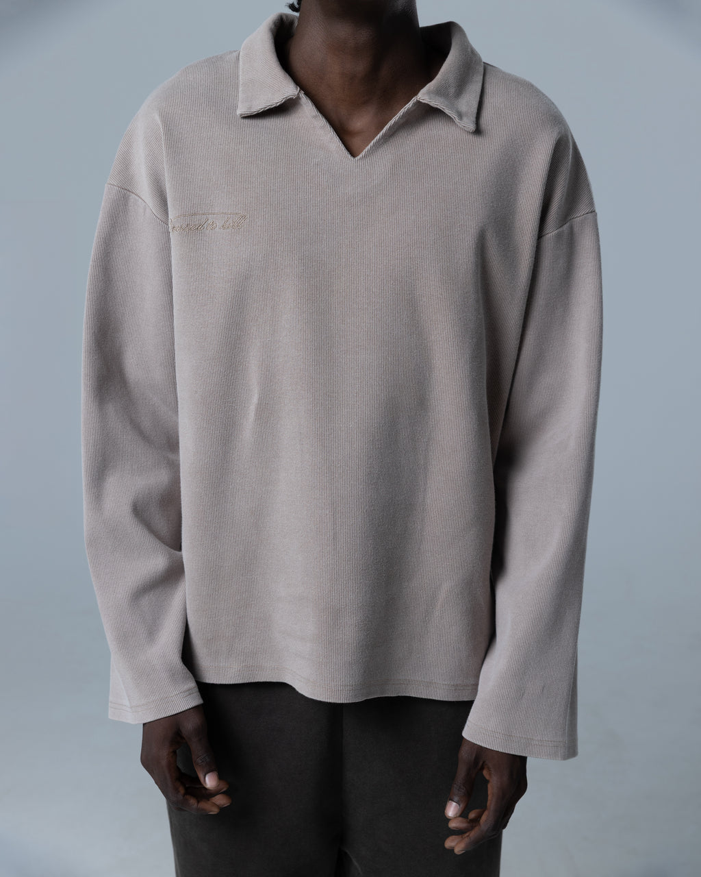 Polo Sweater - Dust Beige