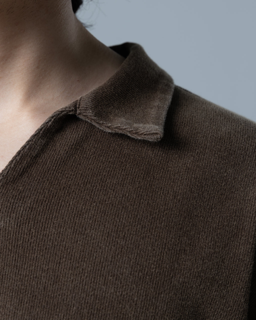 Polo Sweater - Dust Brown