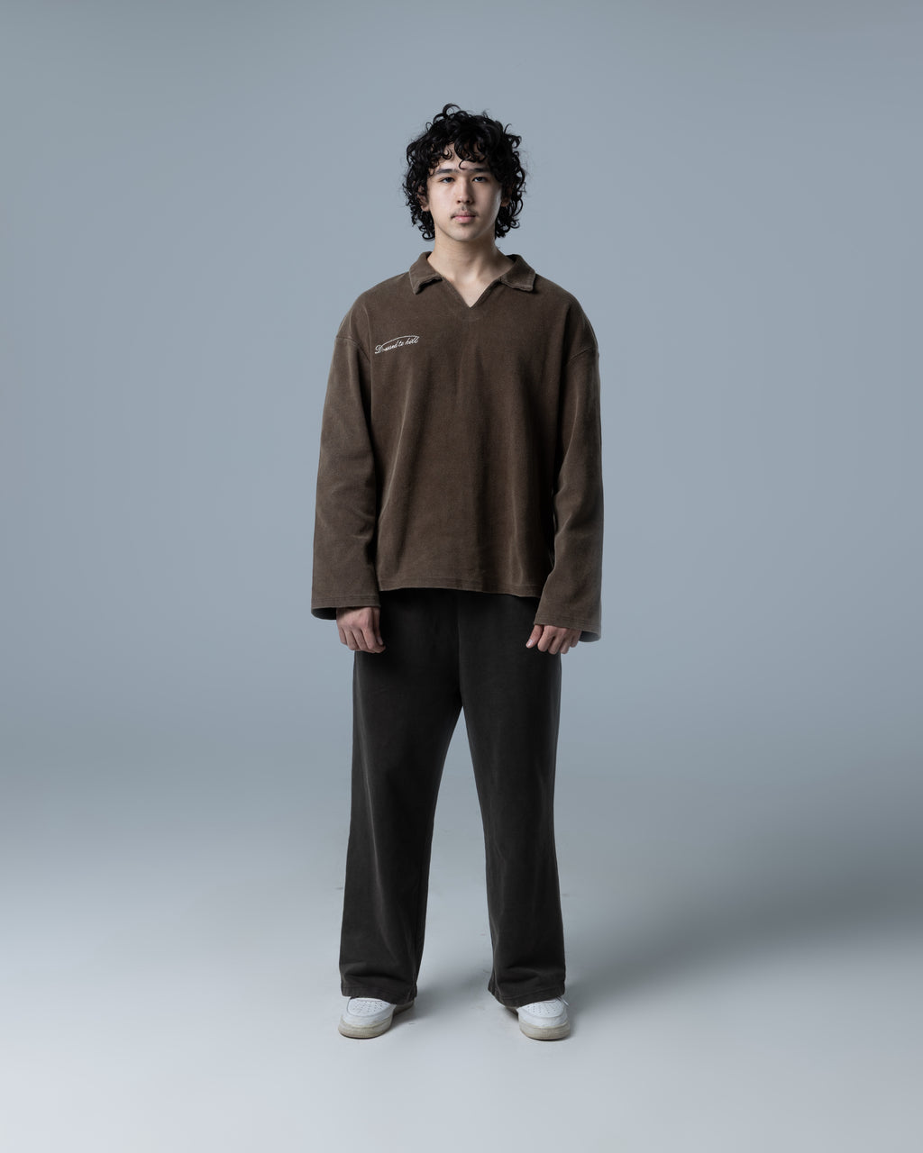 Polo Sweater - Dust Brown